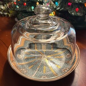 Vintage Elegant Glass Cheese Dome